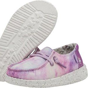 HEY DUDE Girls' Wendy Tie Dye Washable Slip-Ons Shoes, New, Girl's Size 11 & 12